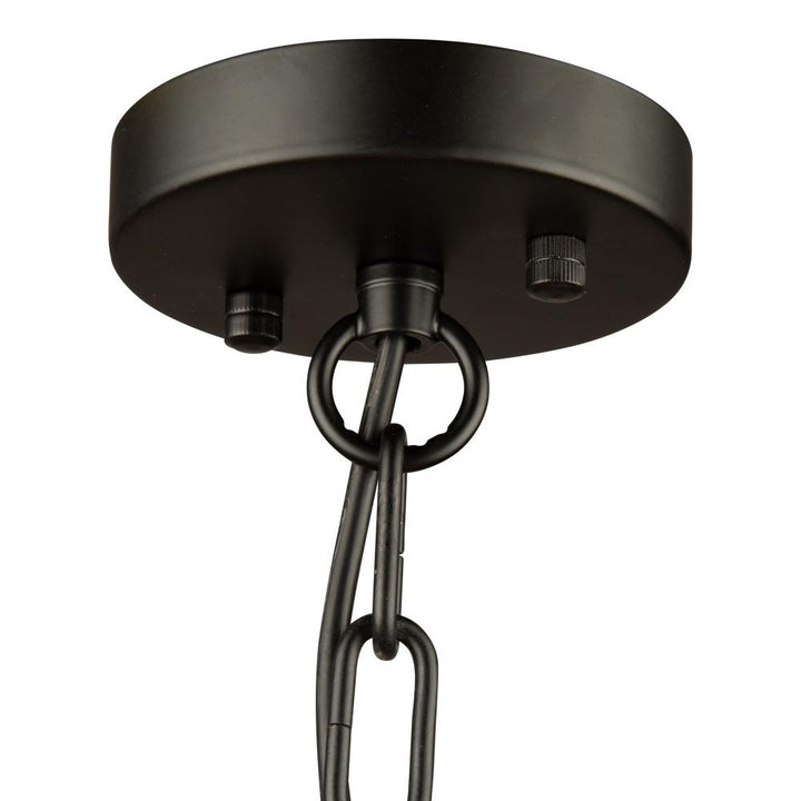 Coco 5 Light Chandelier Black and Gold