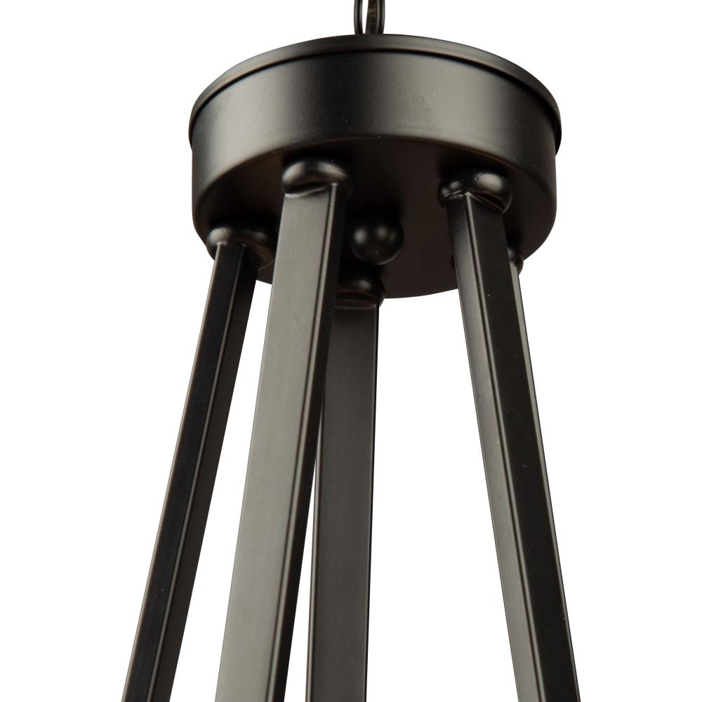 Coco 5 Light Chandelier Black and Gold