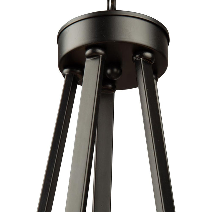 Coco 5 Light Chandelier Black and Gold