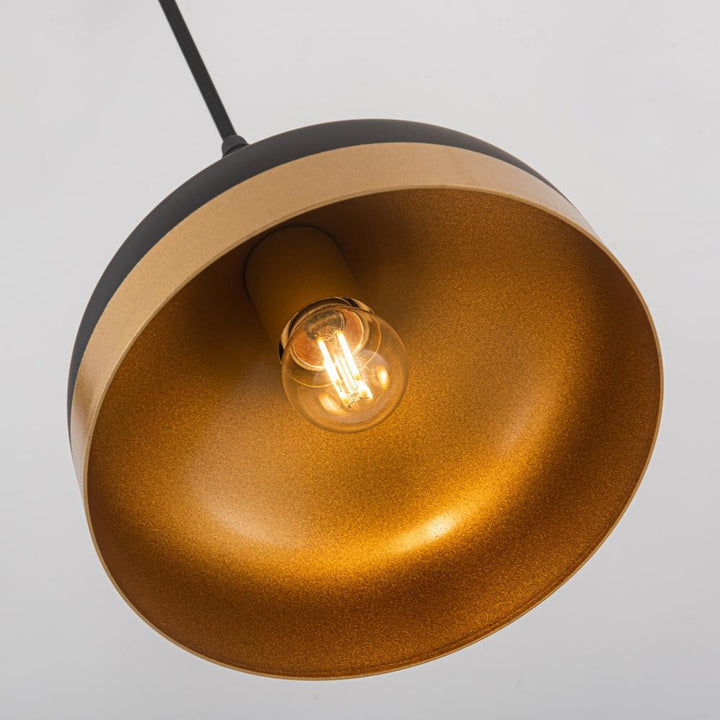 Dash Collection 4-Light Island Light, Black & Gold