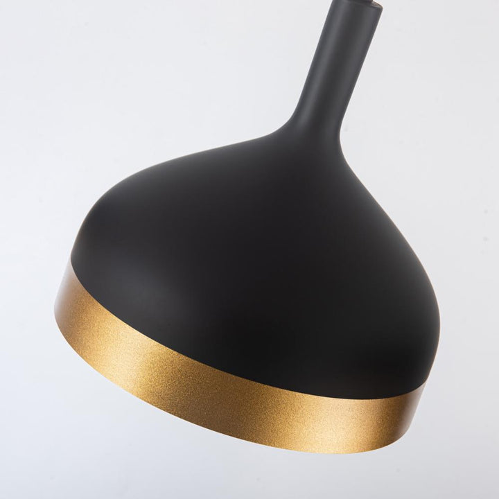 Dash Collection 4-Light Island Light, Black & Gold