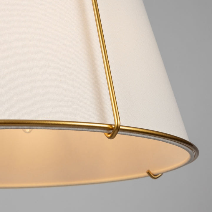Pullman Collection 3-Light Semi-Flush Mount Brass