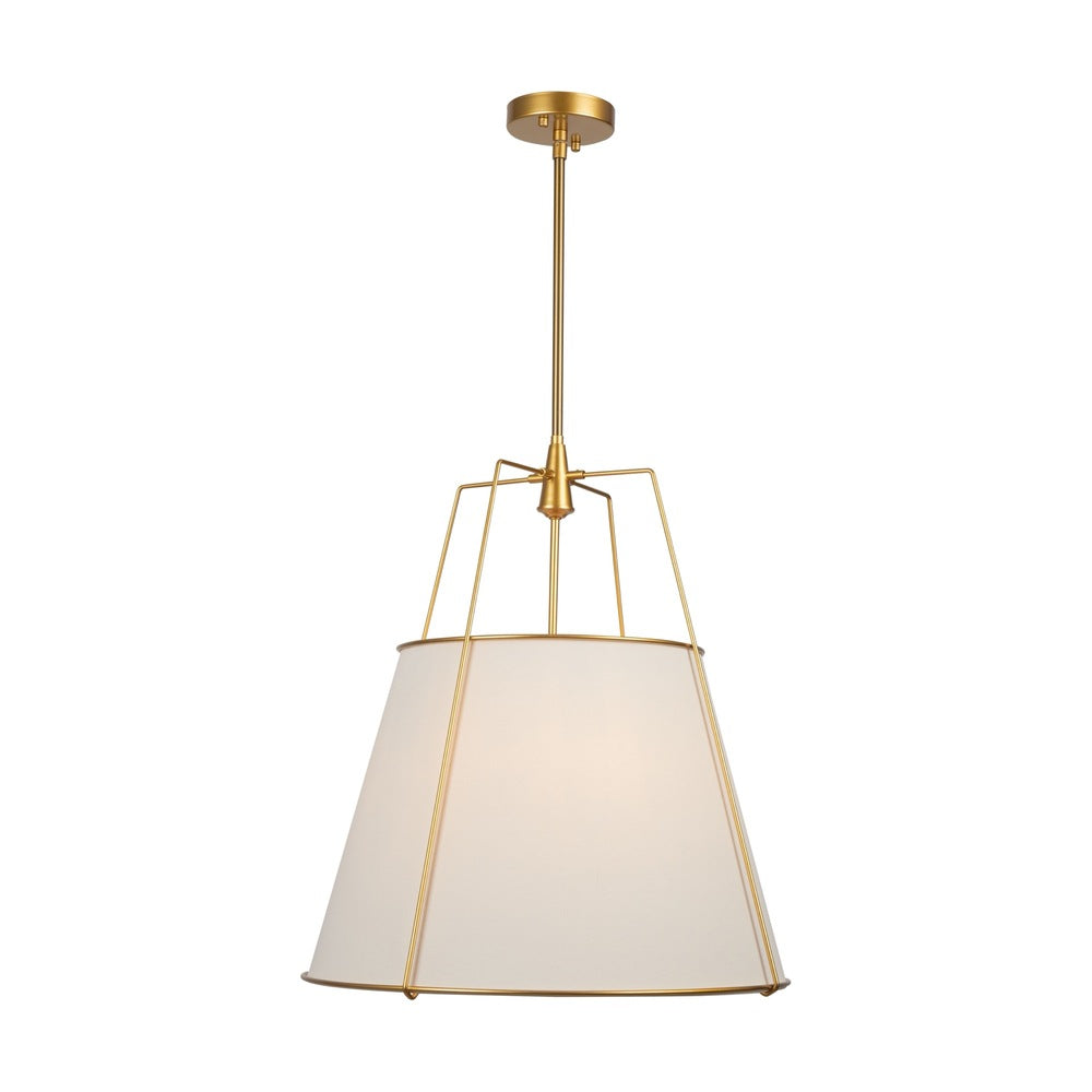 Pullman Collection 4-Light Pendant Brass