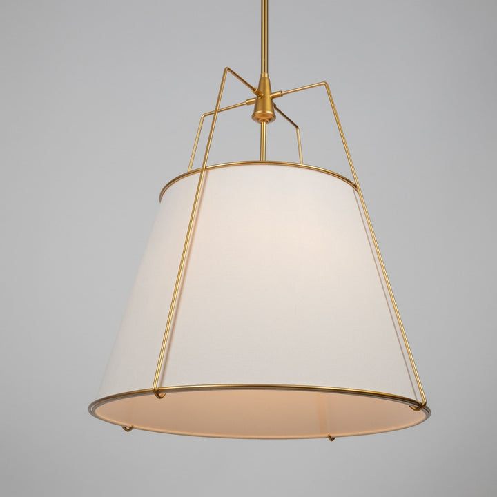 Pullman Collection 4-Light Pendant Brass