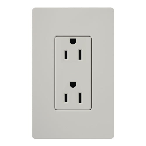 SATIN COLOR 15 AMP RECEPTACLE PALLADIUM