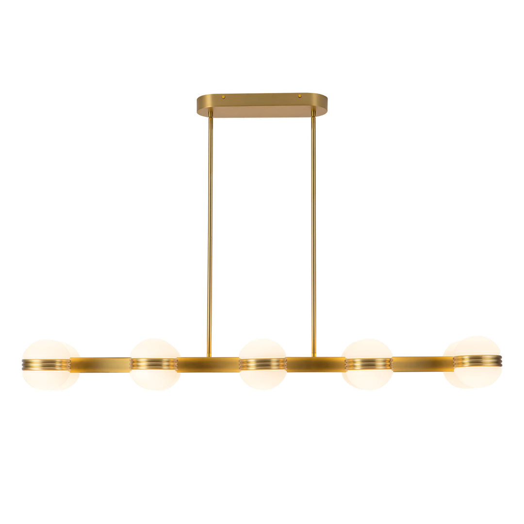 Selene 4-ft Gold dimmable LED Linear Pendant
