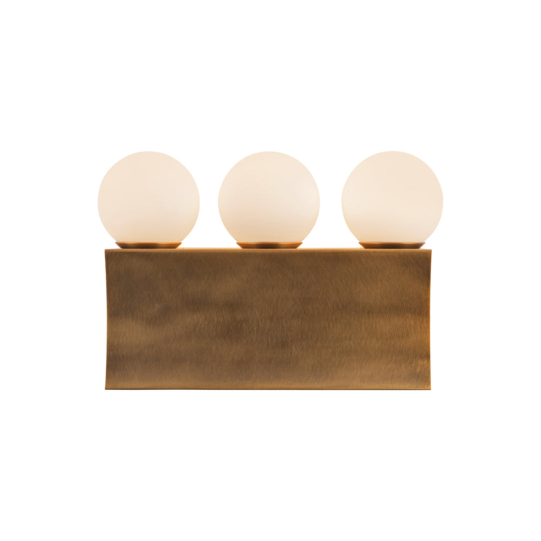 Sinclair 12-in Brass dimmable LED Bathroom Vanity Light