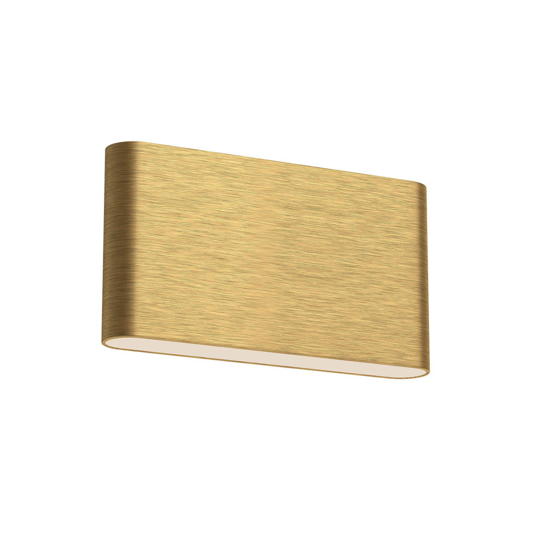 Slate 10-in Brushed Gold LED Wall Sconce