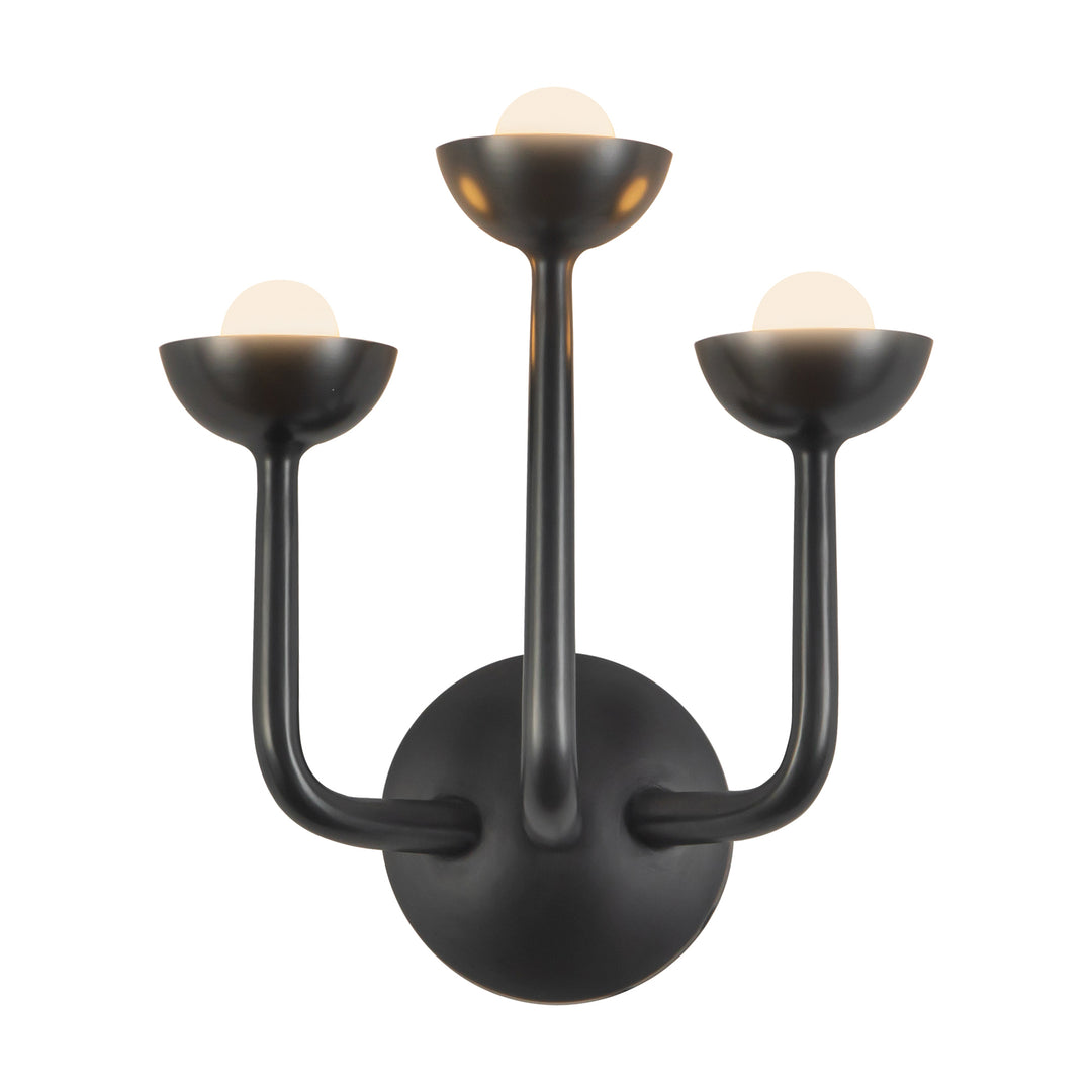 Spade 11-in Black dimmable LED Bathroom Vanity Light