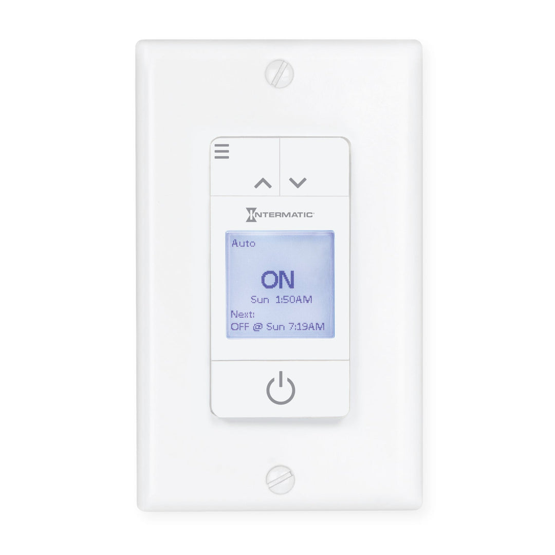 Ascend® Standard 7-Day Programmable Timer, 120 VAC, 15A, White