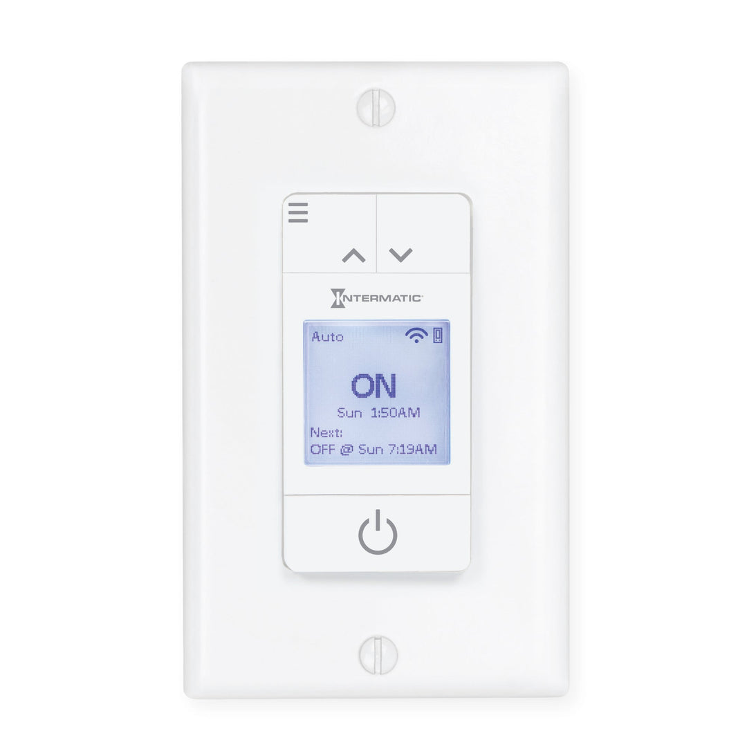 Ascend® Smart 7-Day Programmable Wi-Fi Timer, 120 VAC, 15A, White
