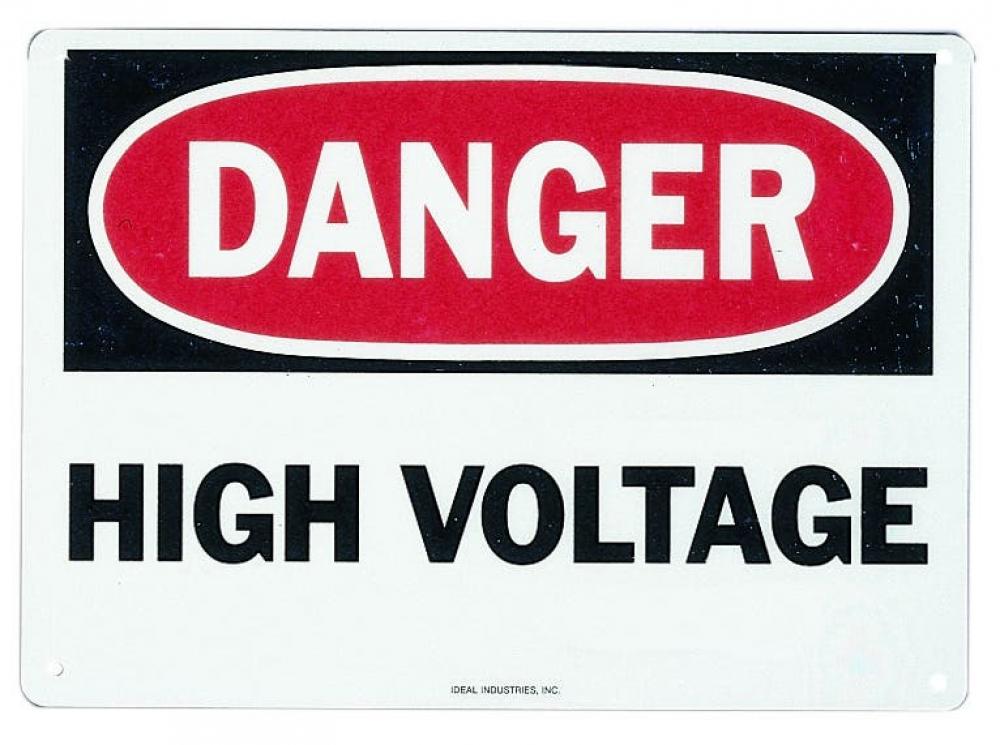 Safety Sign,Ideal,Self-Sticking,LGND: Danger - H