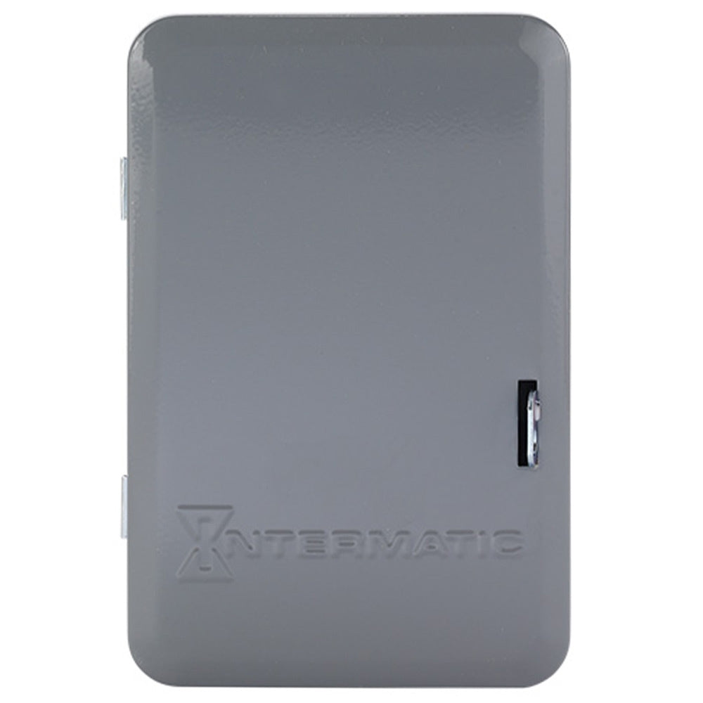 24-Hour Mechanical Time Switch, 120 VAC, 60Hz, SPST, Indoor Metal Enclosure, 1 Hour Interval