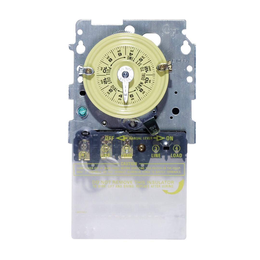 24-Hour 208-277V Mechanical Time Switch, SPDT, Mechanism Only