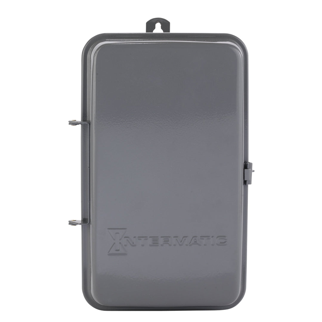24-Hour Mechanical Time Switch with Skip-a-Day, 480 VAC, 60Hz, 4-SPST, Outdoor Metal Enclosure, 1 Hour Interval