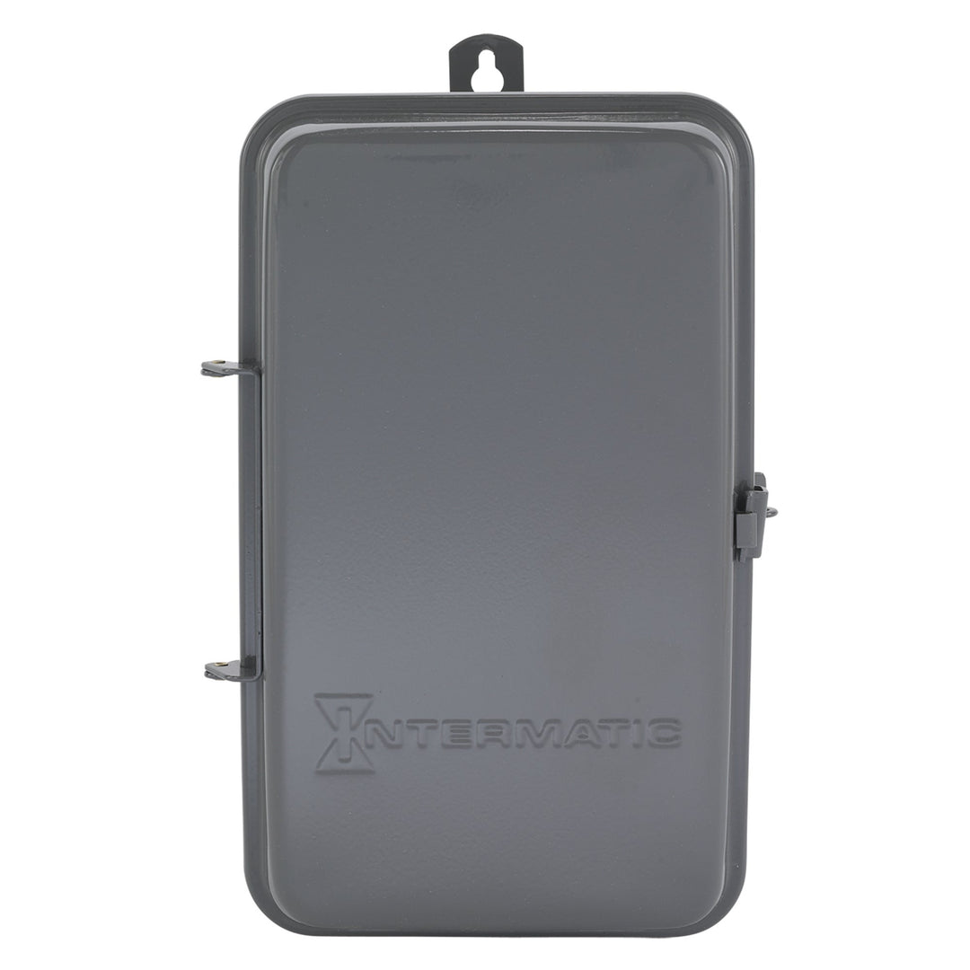 24-Hour Mechanical Time Switch with Skip-a-Day, 120 VAC, 60Hz, 2 NO/2 NC, Outdoor Metal Enclosure, 1 Hour Interval