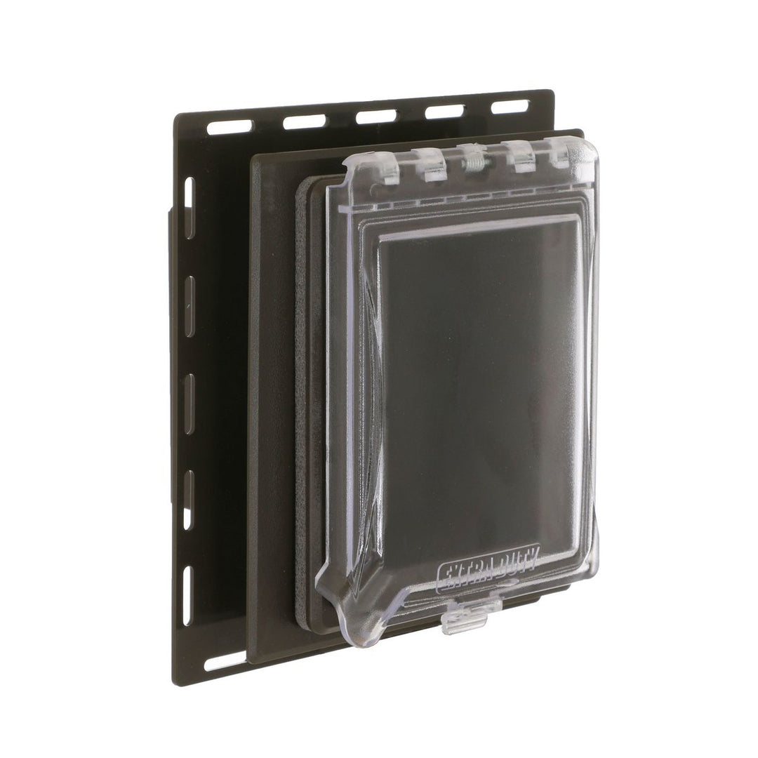 1G WP EXTRA DTY RECESSED WIU CVR BRZ/CLR