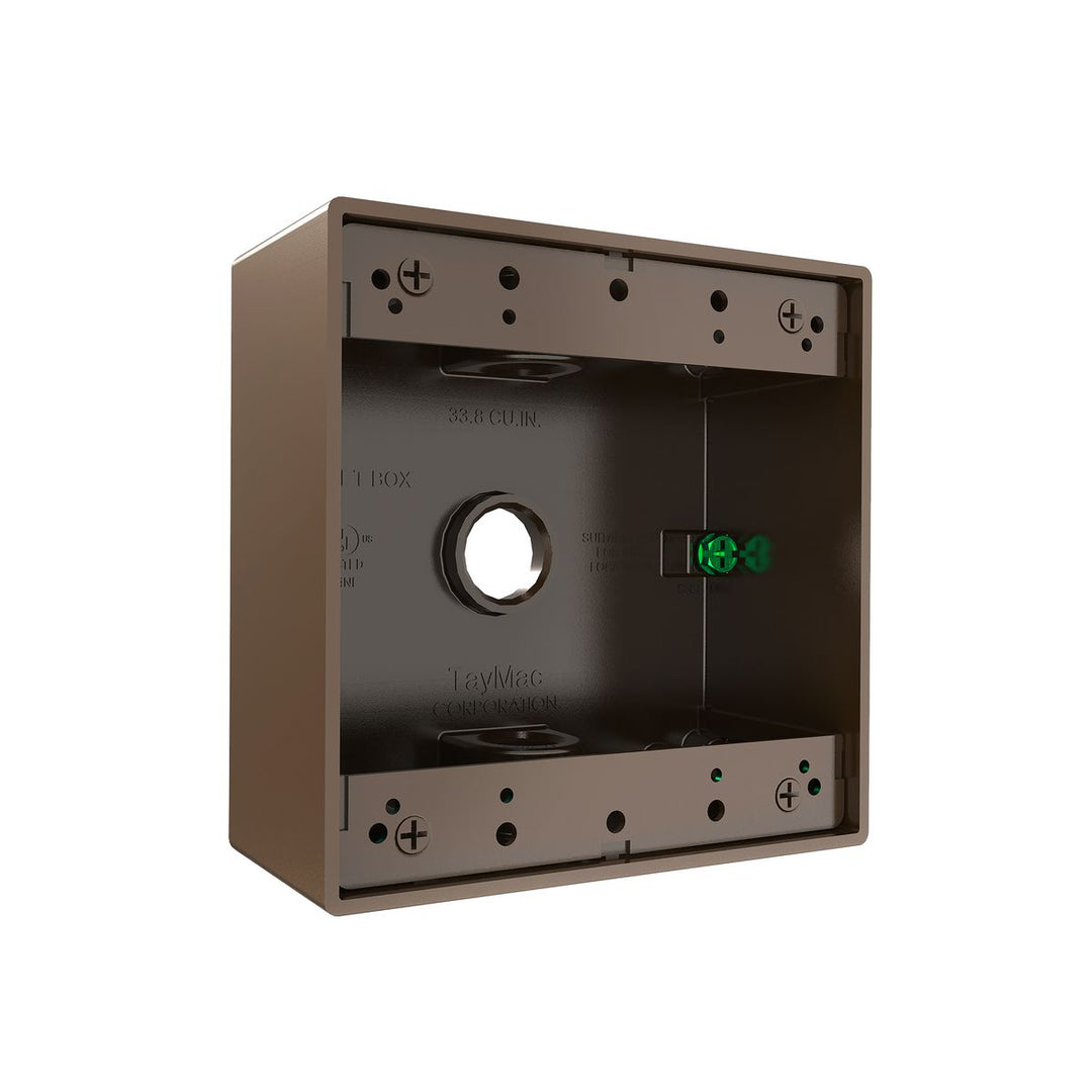 2G WP BOX (3) 1/2 IN. OUTLETS - BRONZE – Marchand Electric