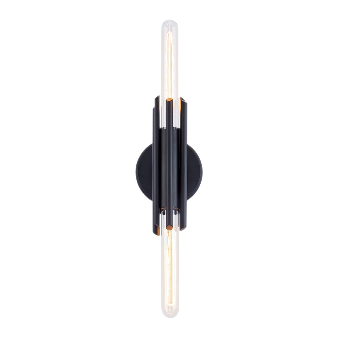 Torres 11-in Matte Black 2 Lights Wall/Vanity