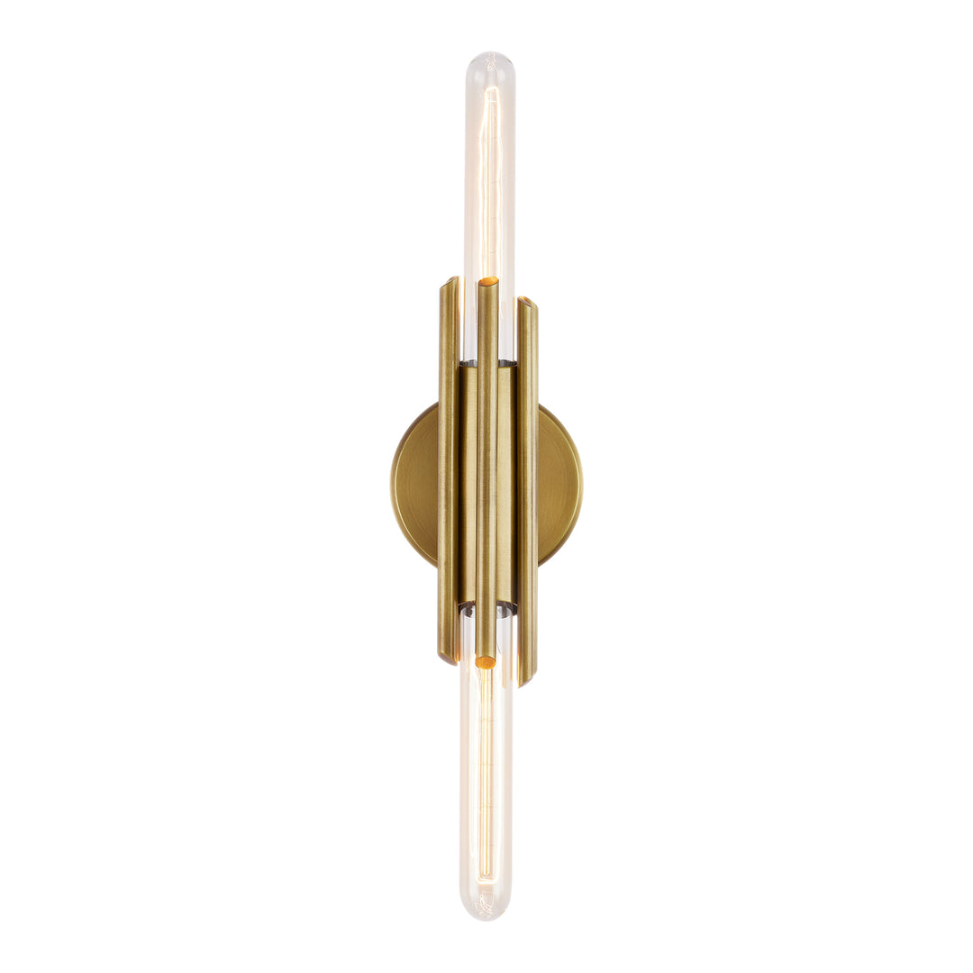 Torres 11-in Vintage Brass 2 Lights Wall/Vanity