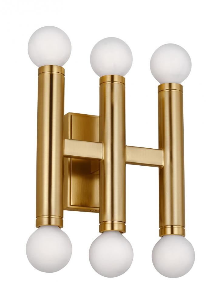 Beckham Modern Triple Sconce