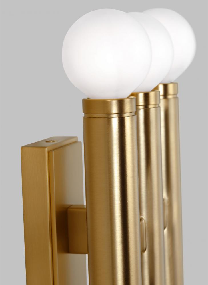 Beckham Modern Triple Sconce