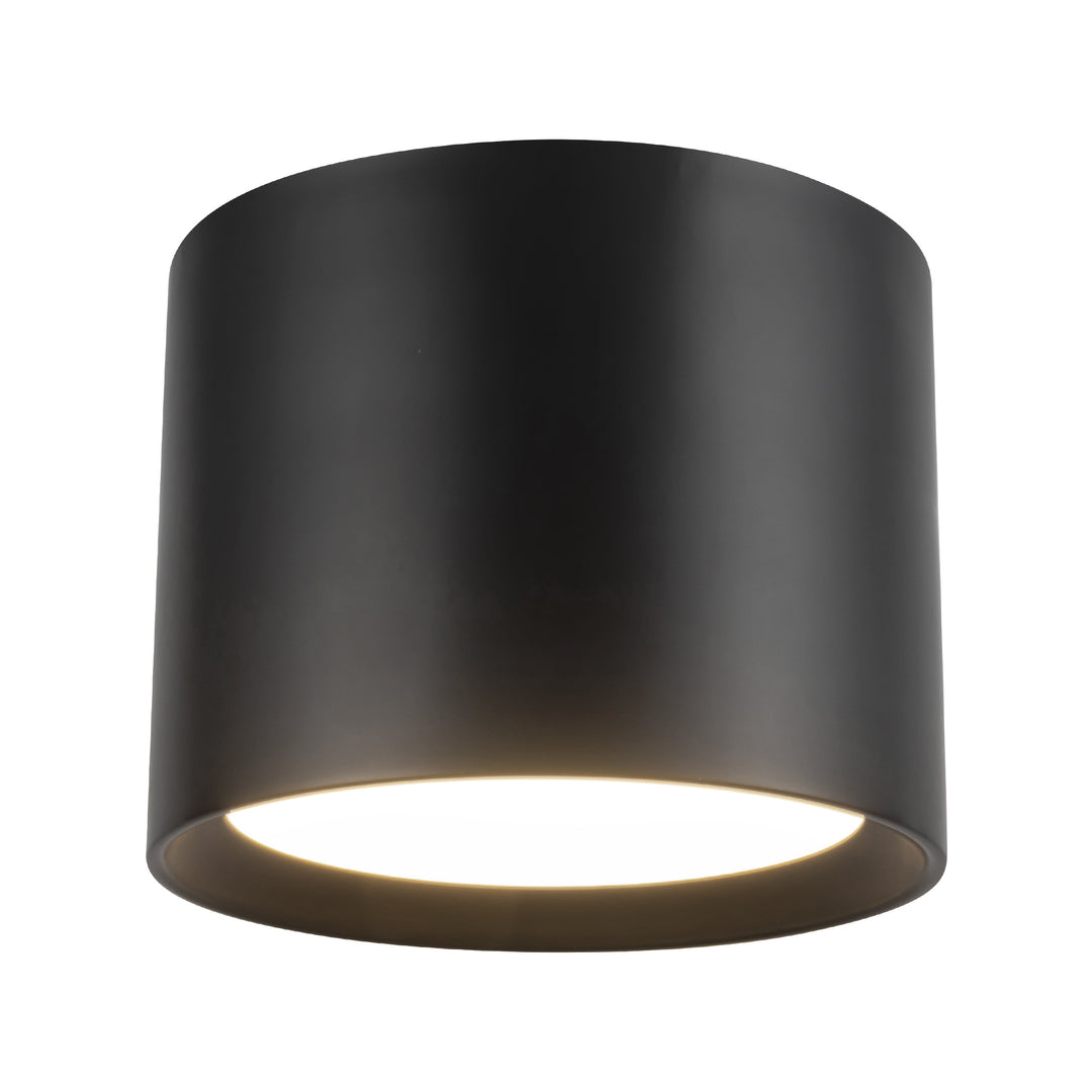 Uma 9-in Black dimmable LED Semi-Flush Mount