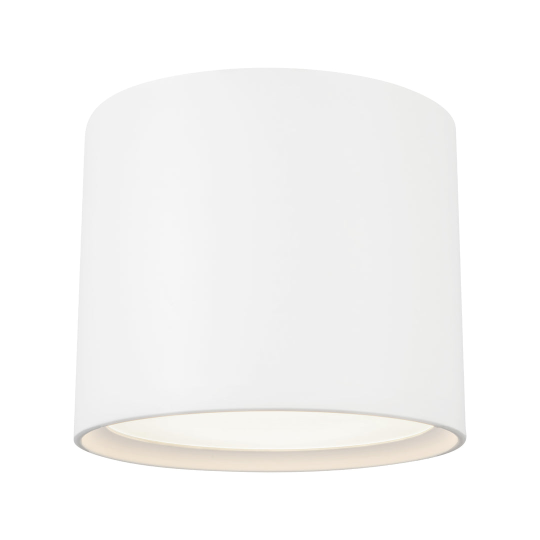 Uma 12-in White dimmable LED Semi-Flush Mount