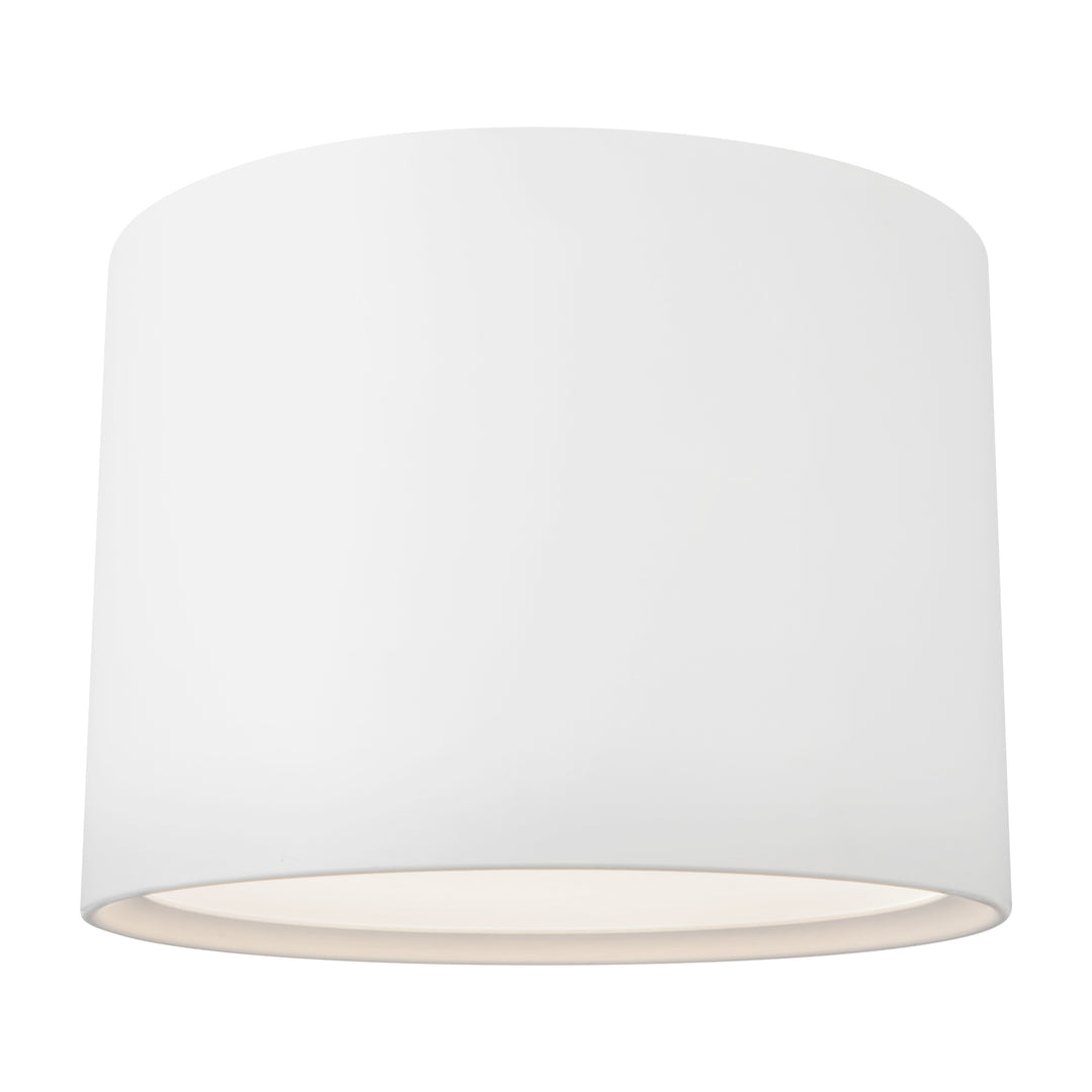 Uma 15-in White dimmable LED Semi-Flush Mount