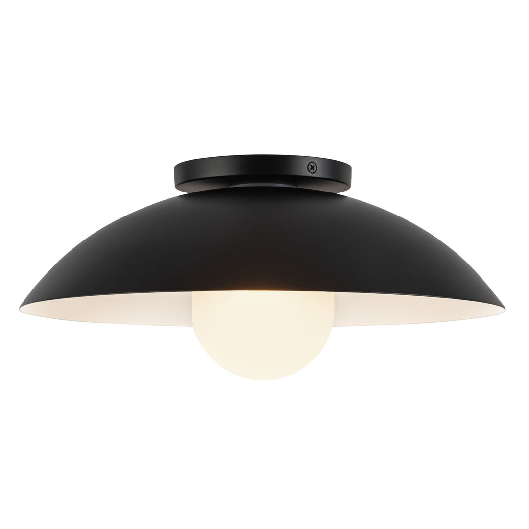 Umbra 14-in Black Semi-Flush Mount