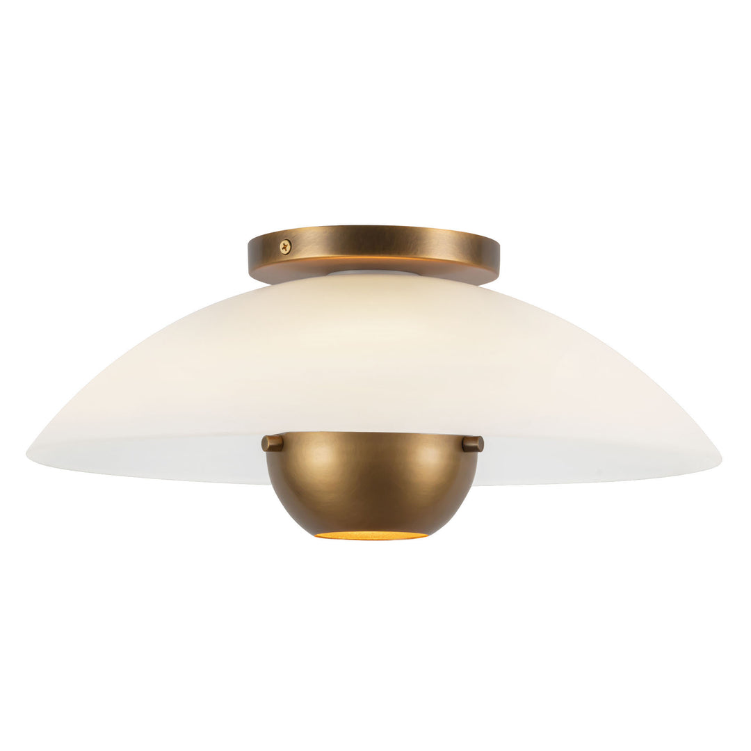 Umbra 14-in Brass Semi-Flush Mount