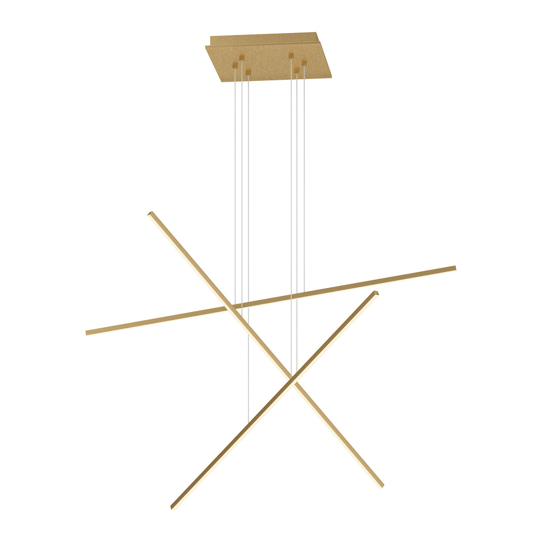 Vega Minor 41-in Brushed Gold LED Multi Pendant