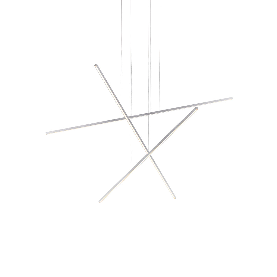 Vega Minor 41-in Brushed Nickel LED Multi Pendant