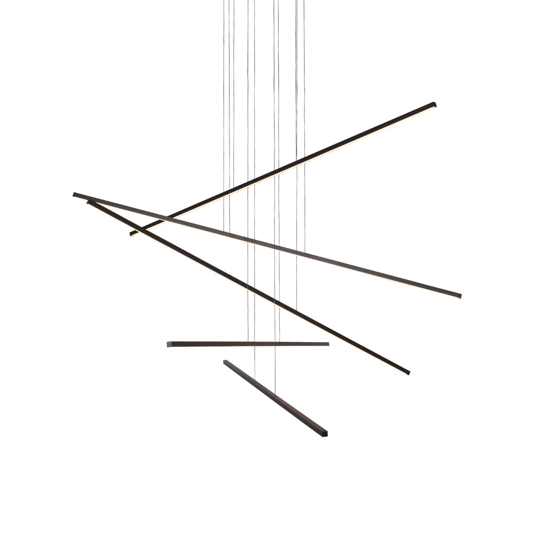 Vega Minor 45-in Black LED Multi Pendant