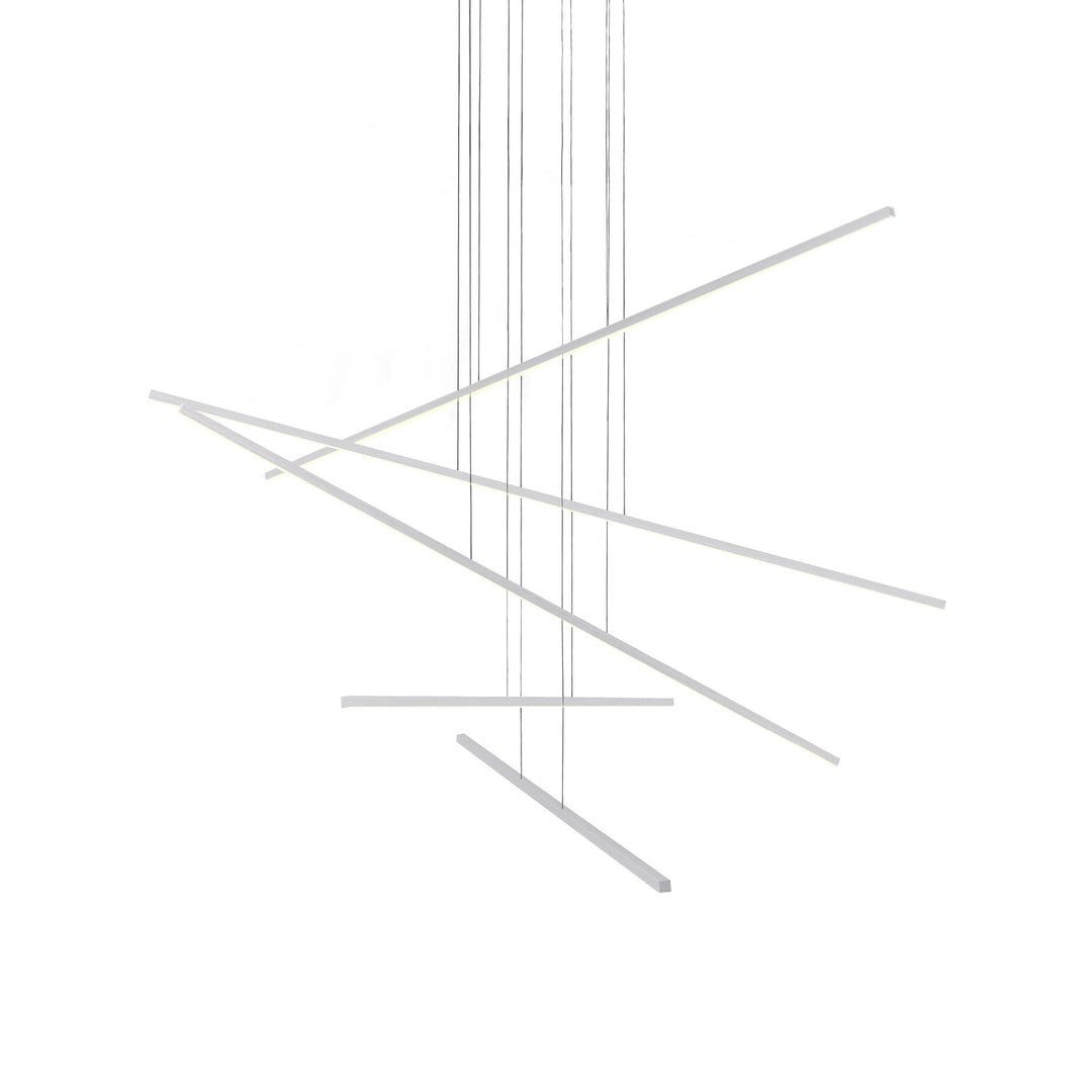 Vega Minor 45-in Brushed Nickel LED Multi Pendant
