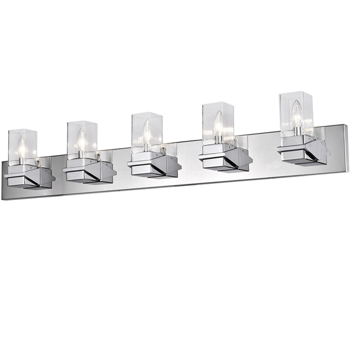5LT Incandescent Vanity, PC w/ CLR Glass
