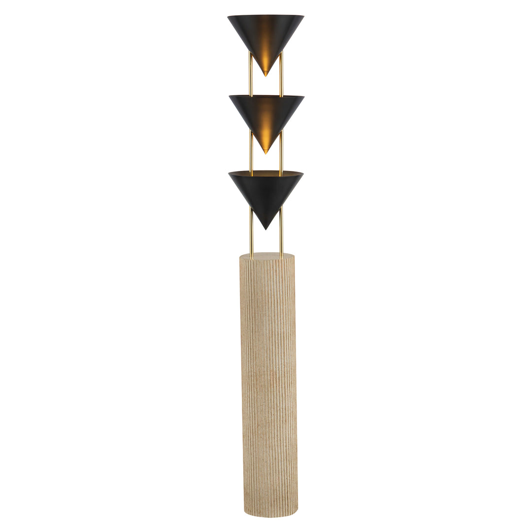 Versus 67-in Black Floor Lamp