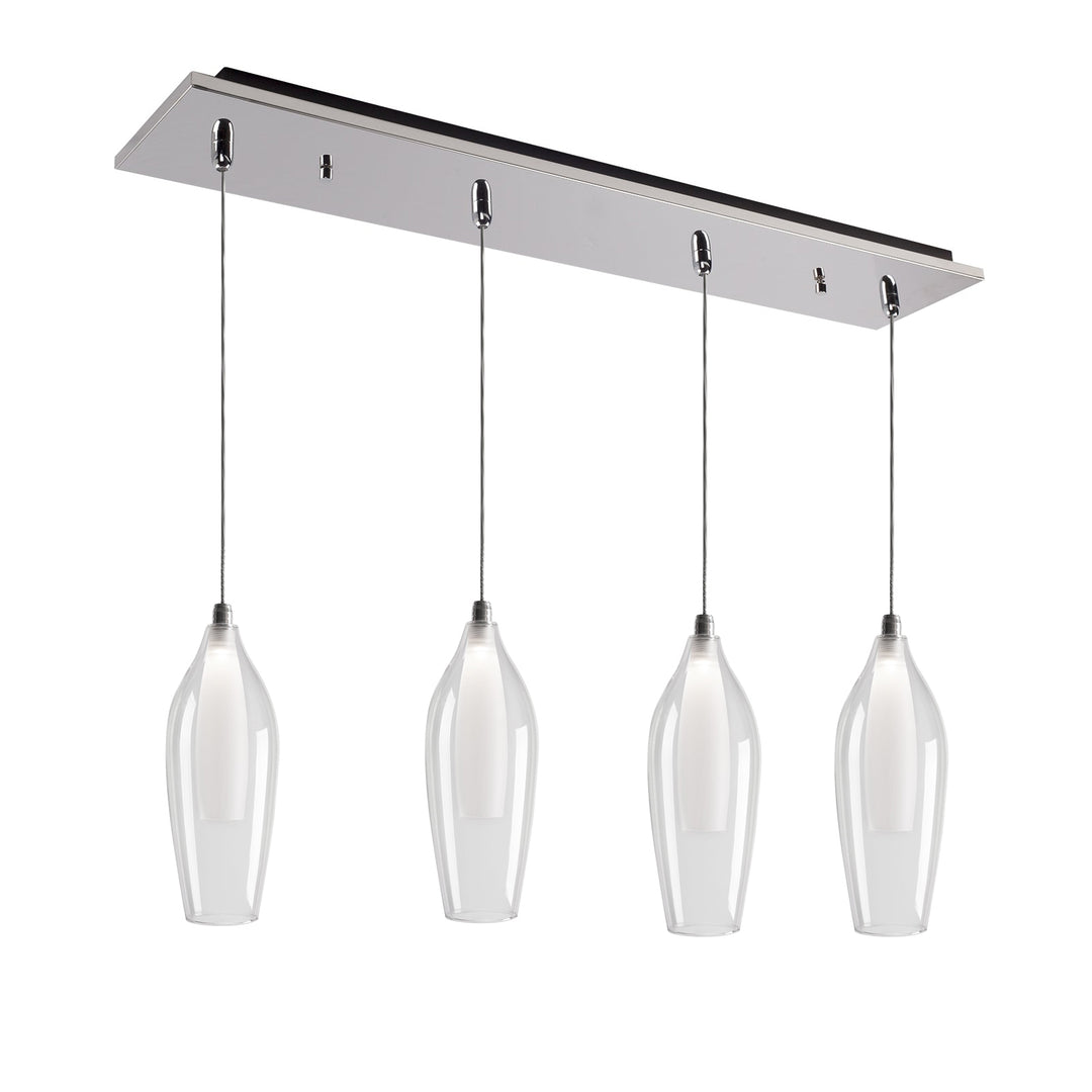 Victoria 25-in Chrome 4-Light Multi Pendant