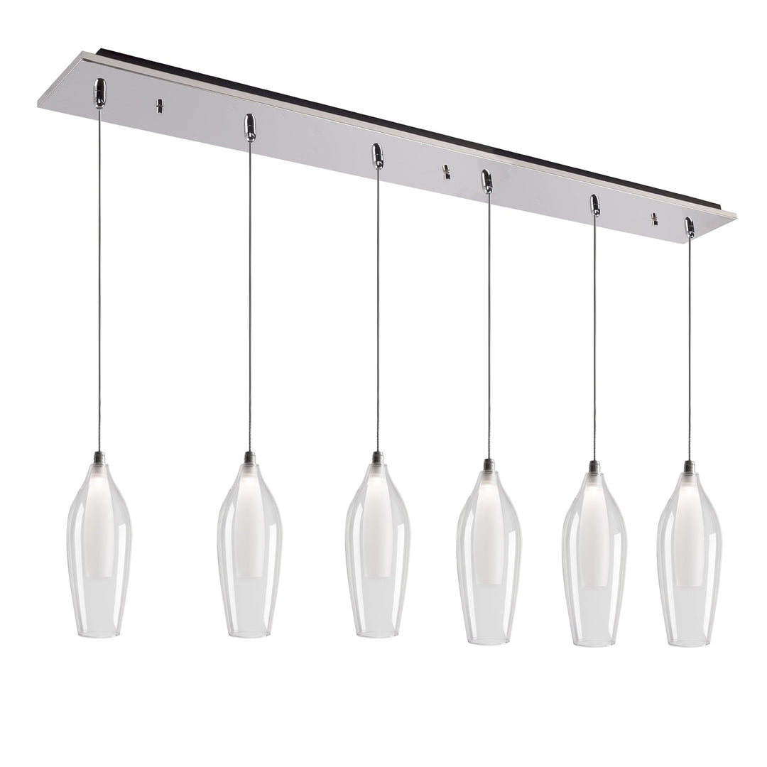 Victoria 42-in Chrome 6-Light Multi Pendant