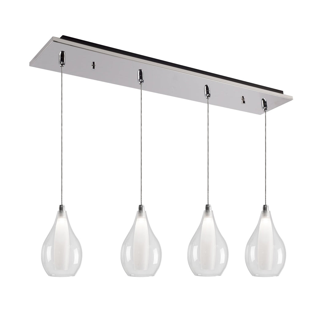 Victoria 25-in Chrome 4-Light Multi Pendant