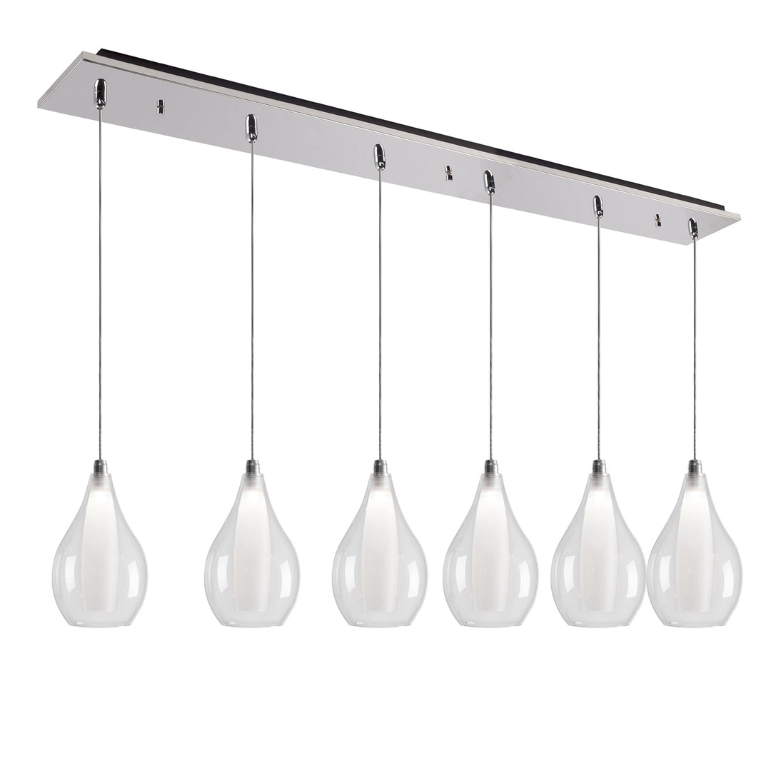 Victoria 42-in Chrome 6-Light Multi Pendant