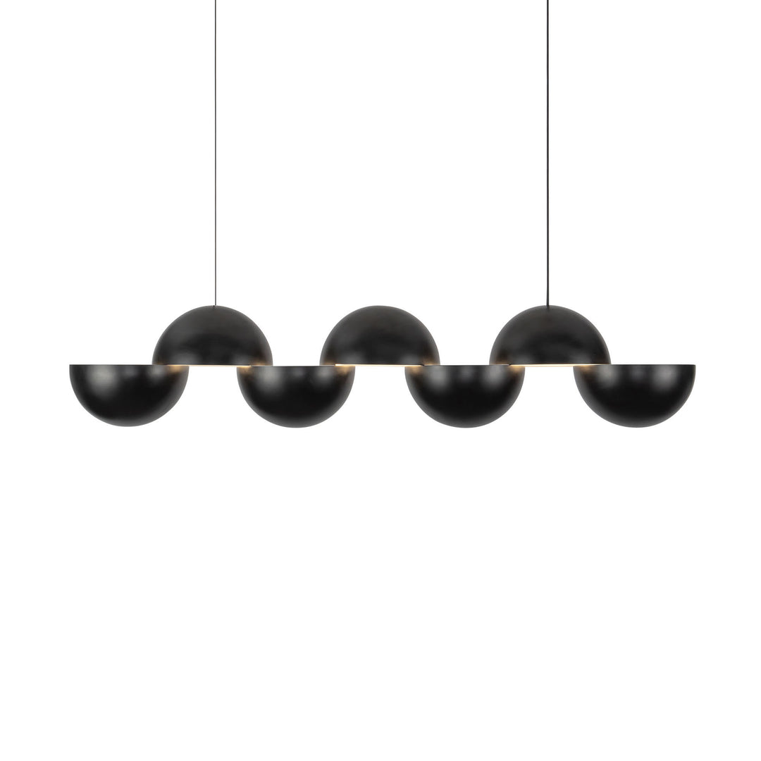 Void 41-in Black dimmable LED Linear Pendant