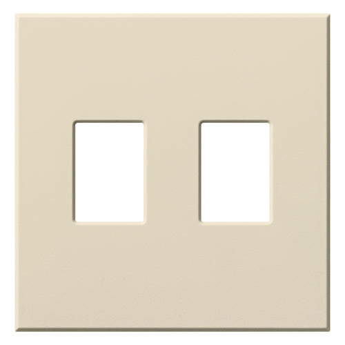 VAREO WALLPLATE 2GNG LIGHT ALMOND