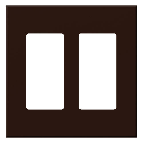 VAREO WALLPLATE 2GNG RECEPT BR