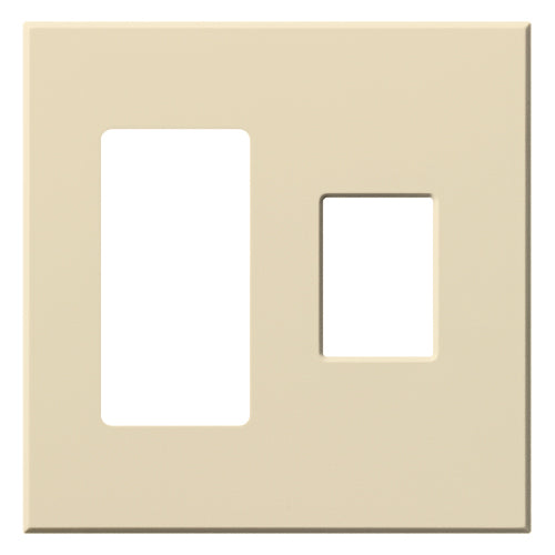VAREO WALLPLATE 2GNG RECEPT/ CONT BEIGE