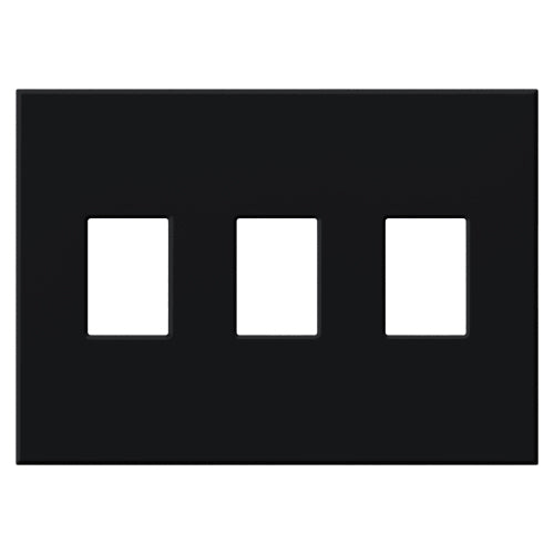 VAREO WALLPLATE 3GNG BLACK
