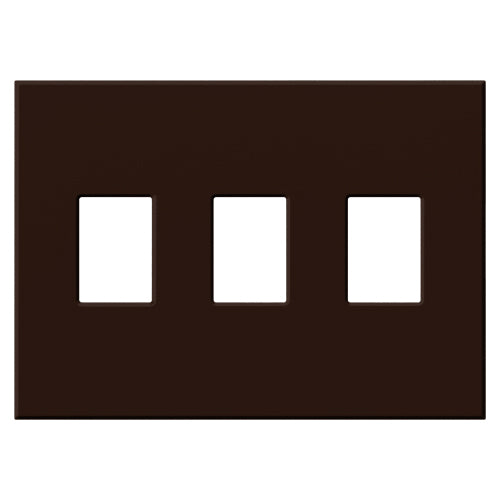 VAREO WALLPLATE 3GNG BROWN
