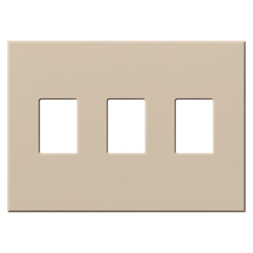 VAREO WALLPLATE 3GNG TAUPE