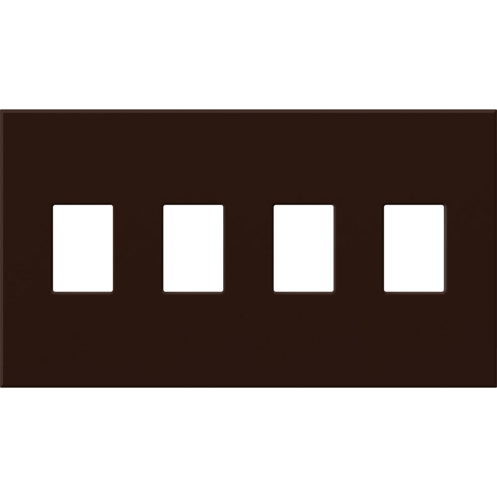 VAREO WALLPLATE 4GNG BROWN