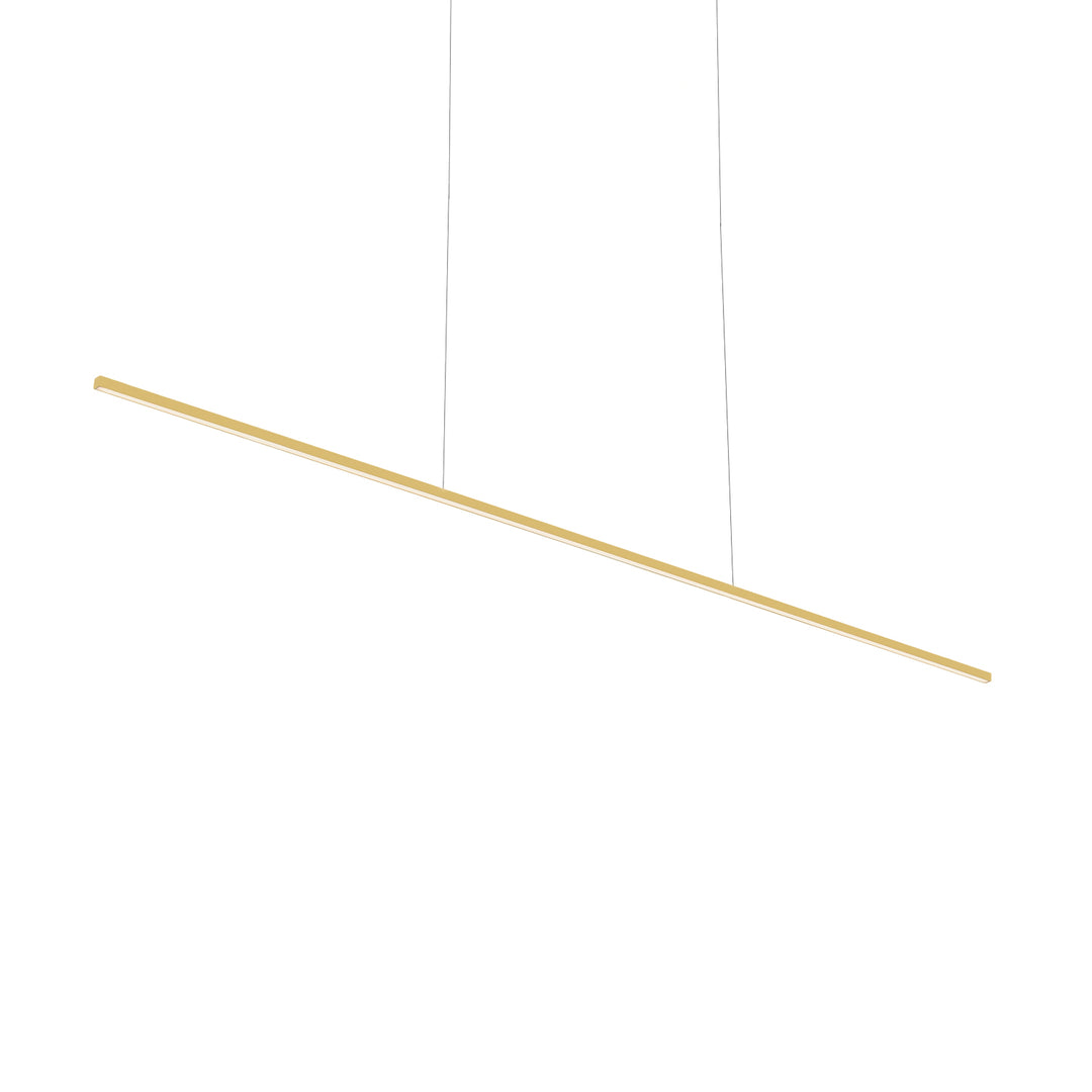 Vega Minor 60-in Brushed Gold LED Linear Pendant